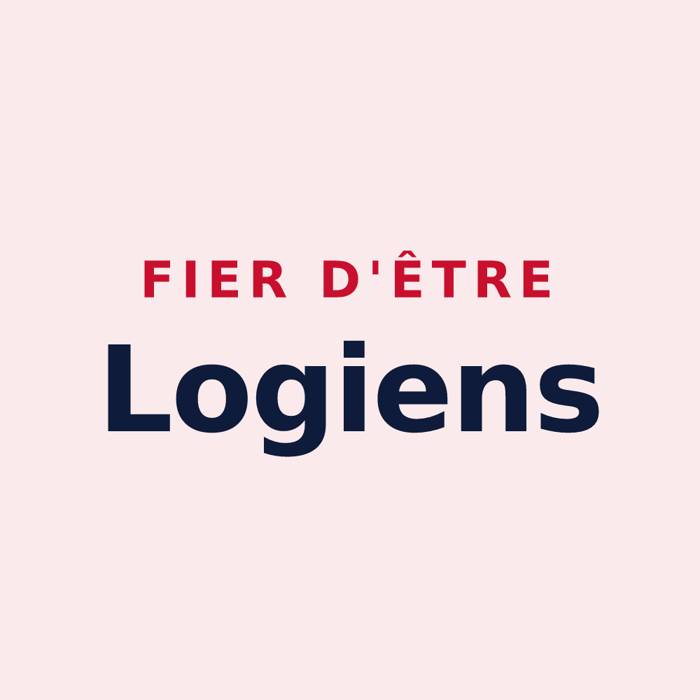 Magnet « Fier d'être Logiens » — design pour Les Grandes-Loges