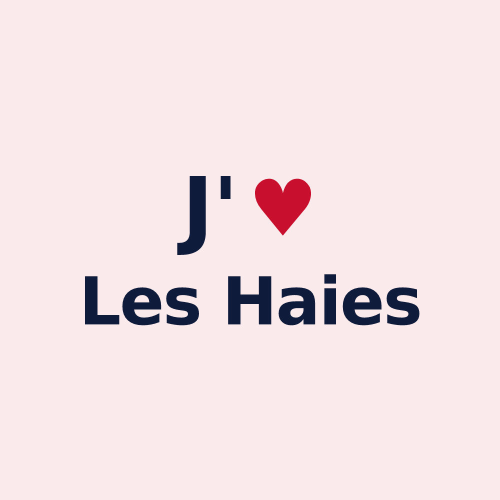 Magnet personnalisé Les Haies — design J'aime Les Haies