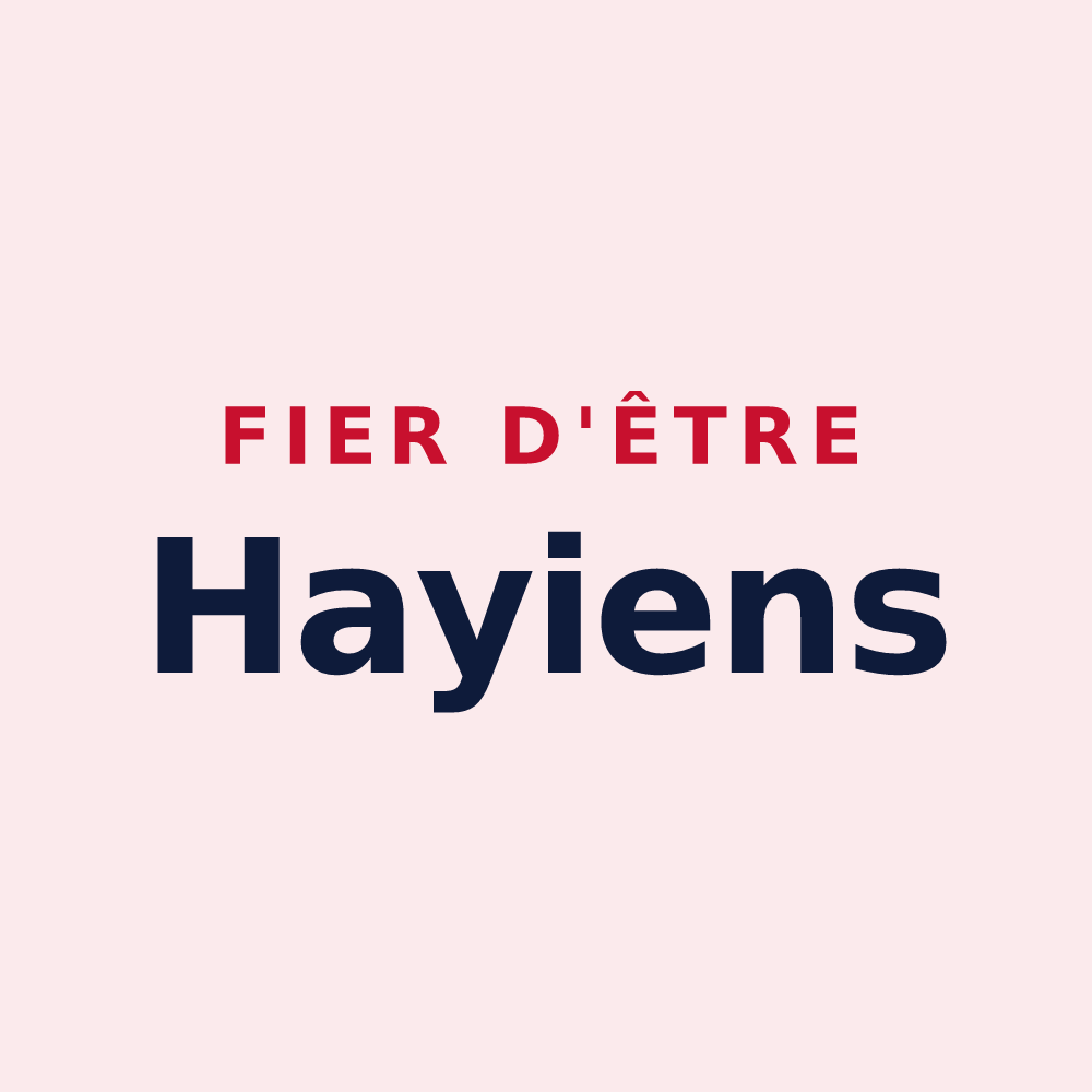 Magnet « Fier d'être Hayiens » — design pour Les Hayes