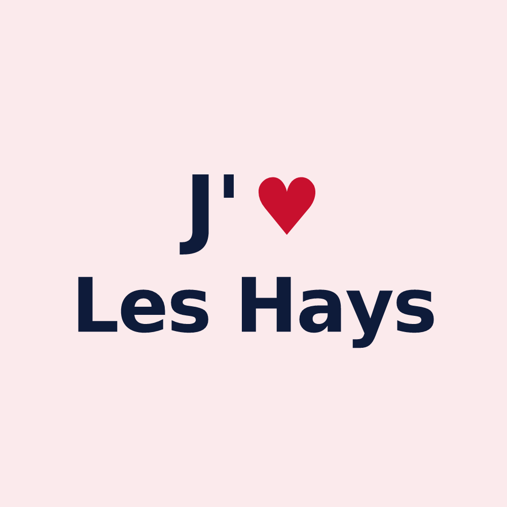 Magnet personnalisé Les Hays — design J'aime Les Hays