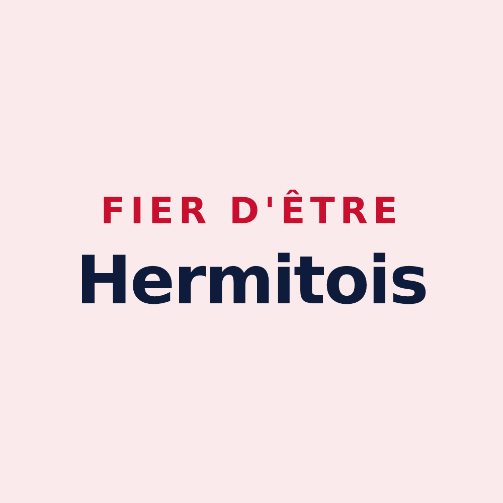 Magnet « Fier d'être Hermitois » — design pour Les Hermites