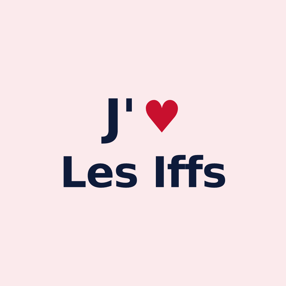 Magnet personnalisé Les Iffs — design J'aime Les Iffs
