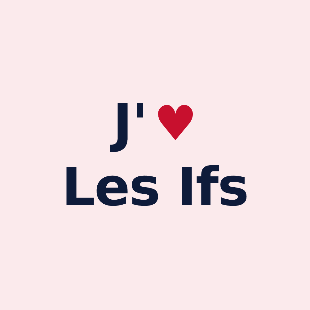 Magnet personnalisé Les Ifs — design J'aime Les Ifs