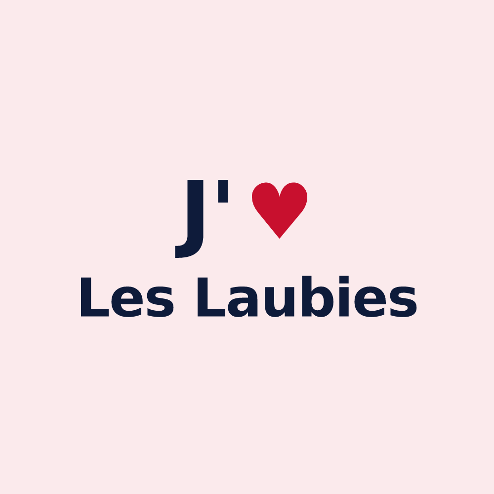 Magnet personnalisé Les Laubies — design J'aime Les Laubies