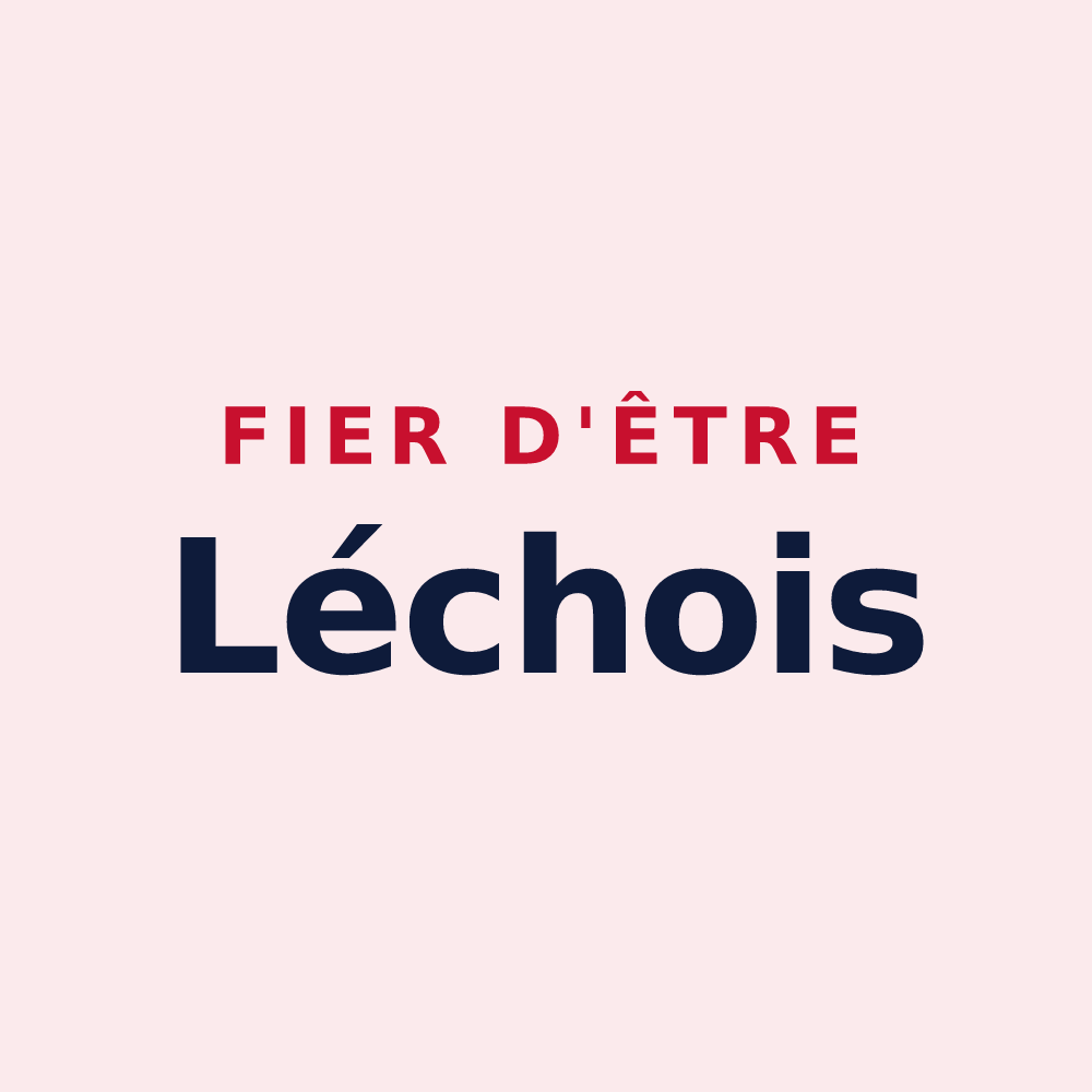 Magnet « Fier d'être Léchois » — design pour Les Lèches