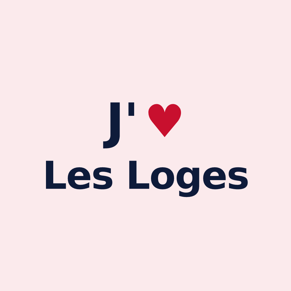 Magnet personnalisé Les Loges — design J'aime Les Loges