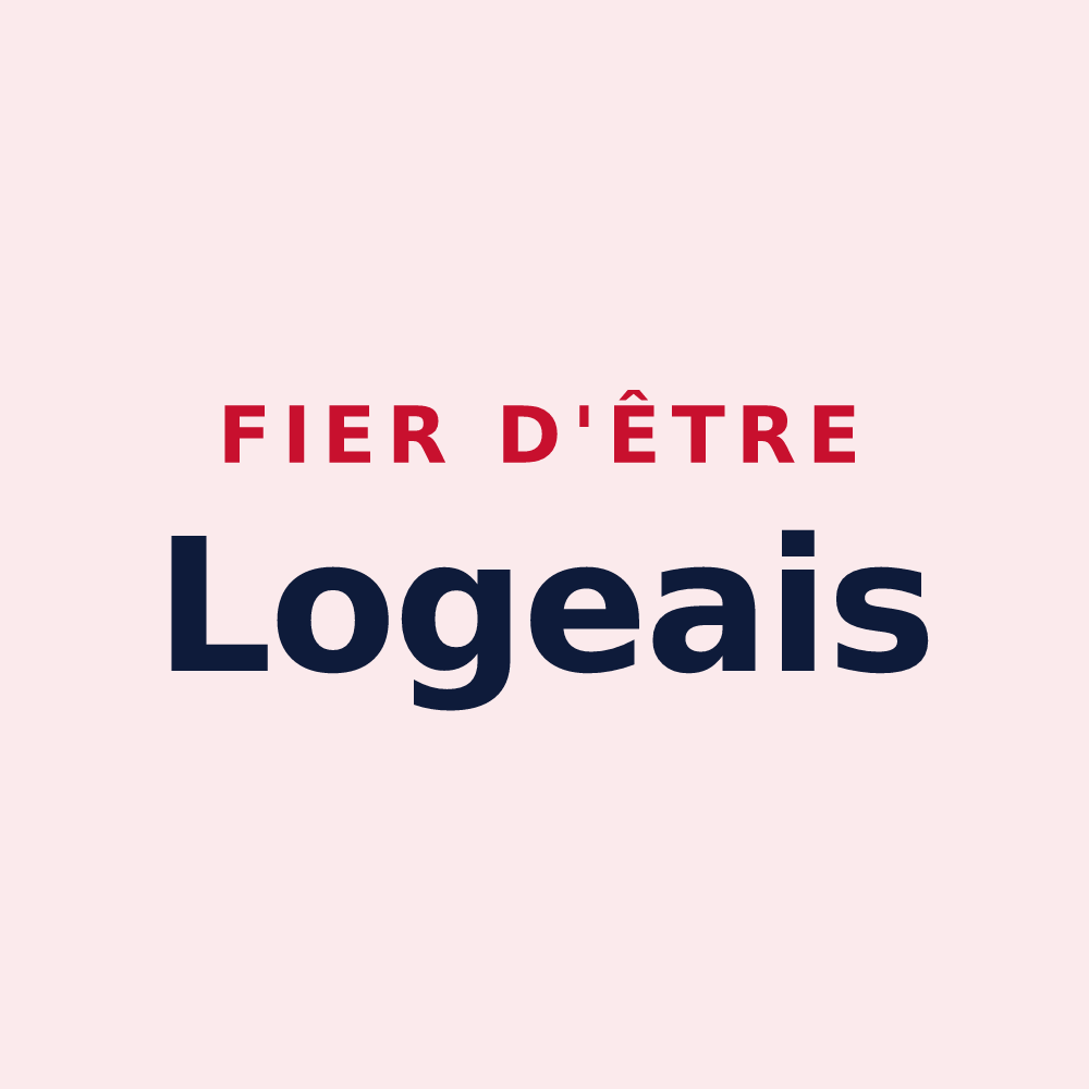 Magnet « Fier d'être Logeais » — design pour Les Loges