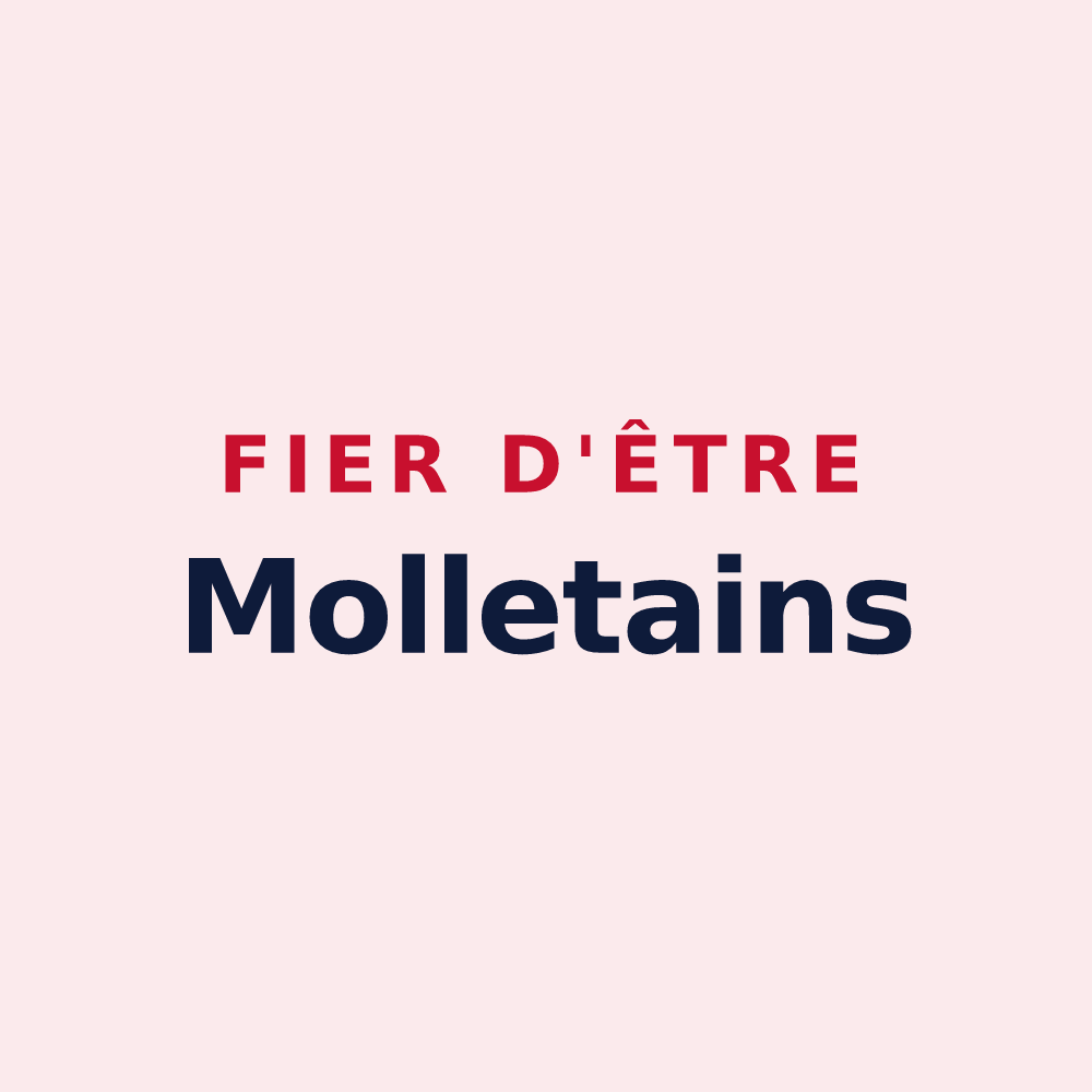Magnet « Fier d'être Molletains » — design pour Les Mollettes