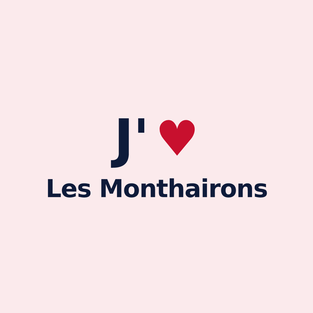 Magnet personnalisé Les Monthairons — design J'aime Les Monthairons
