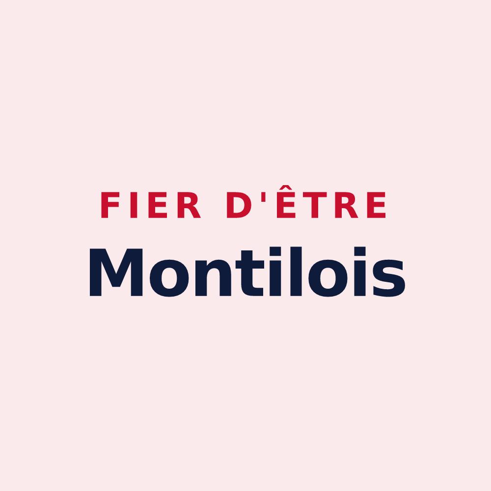 Magnet « Fier d'être Montilois » — design pour Les Montils