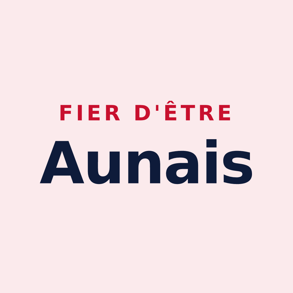 Magnet « Fier d'être Aunais » — design pour Les Monts d'Aunay