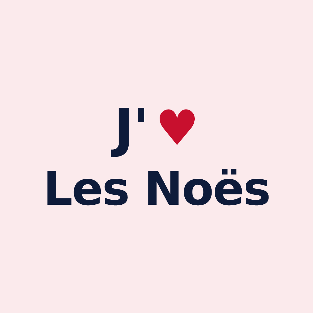 Magnet personnalisé Les Noës — design J'aime Les Noës