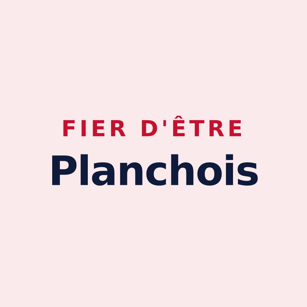 Magnet « Fier d'être Planchois » — design pour Les Planches-en-Montagne