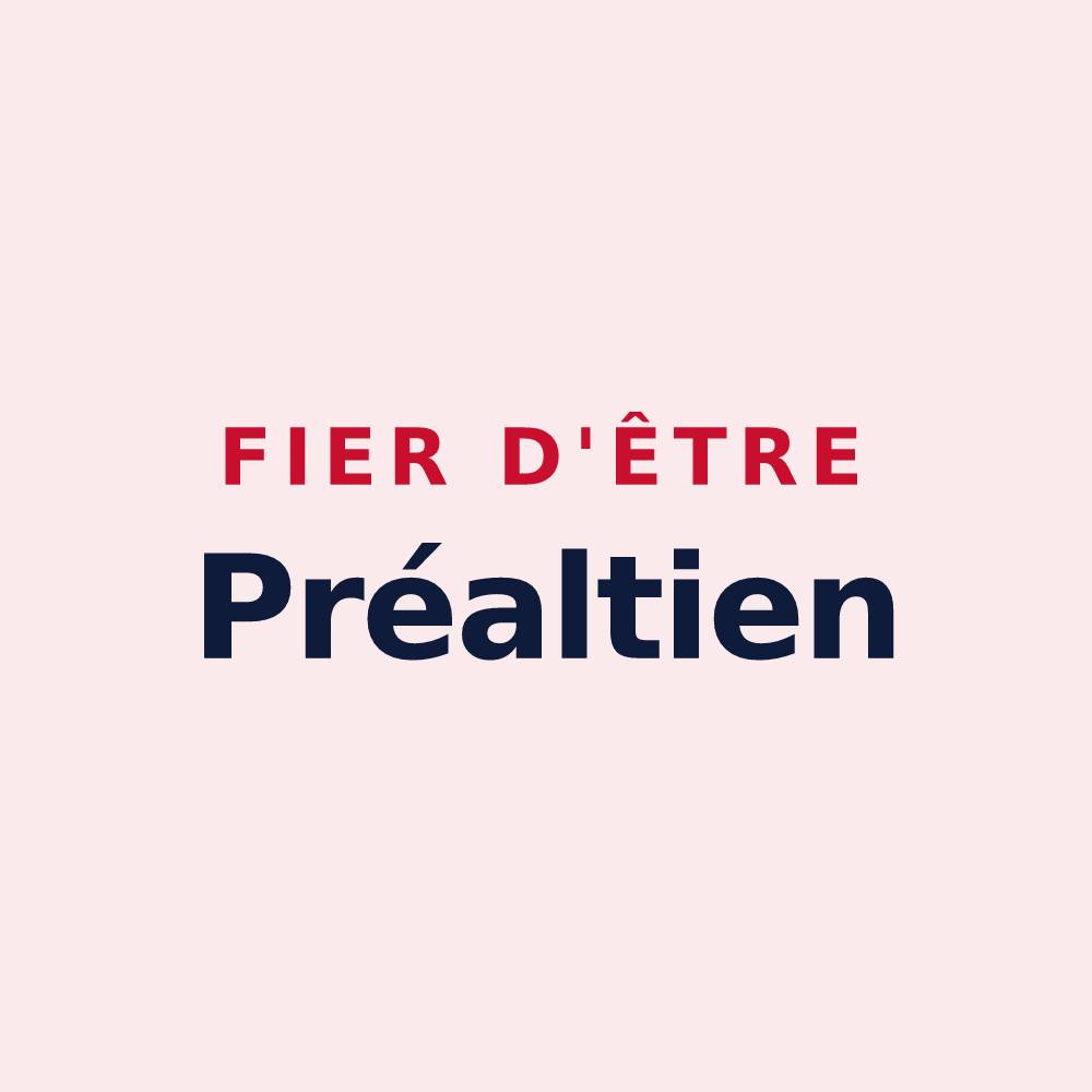 Magnet « Fier d'être Préaltien » — design pour Les Préaux