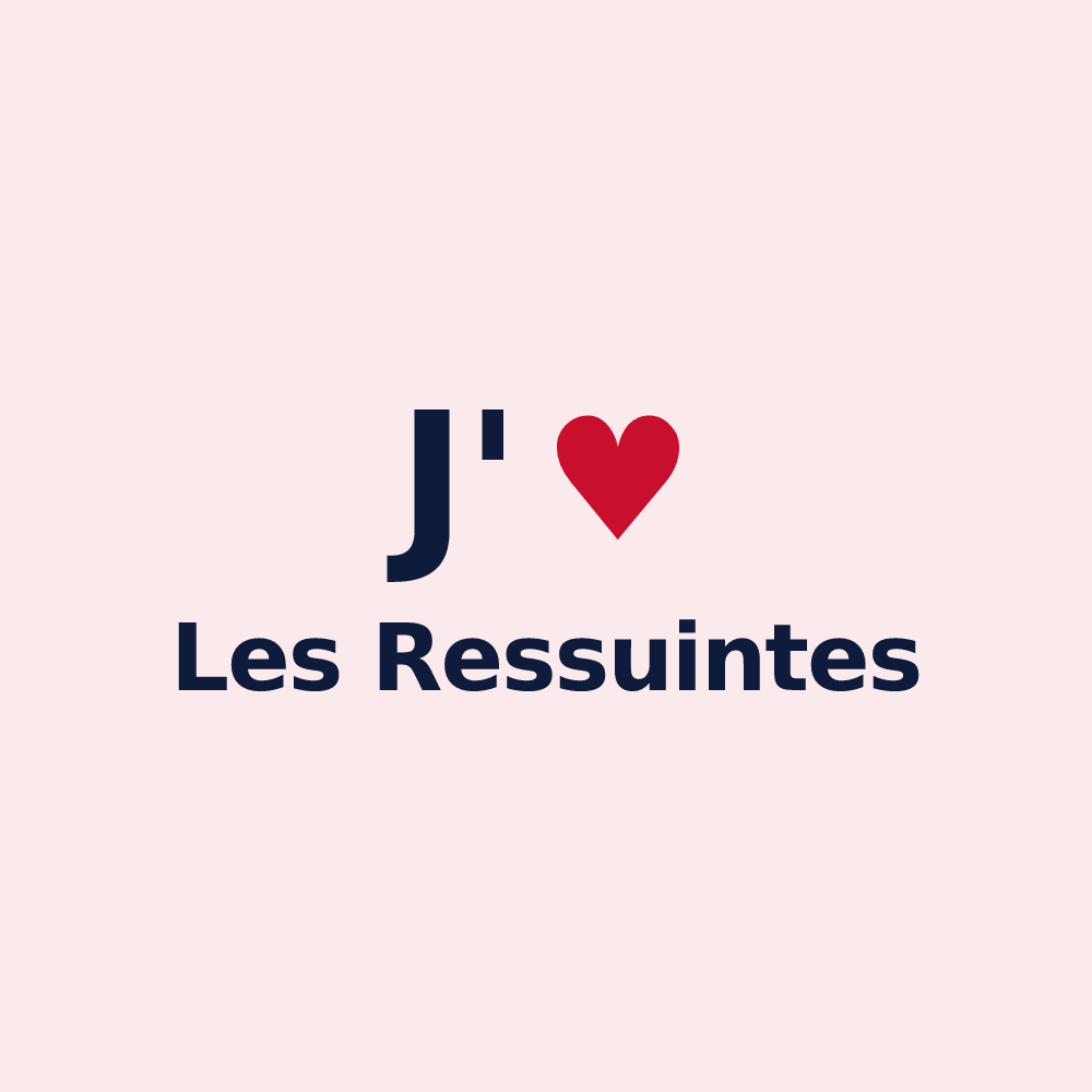 Magnet personnalisé Les Ressuintes — design J'aime Les Ressuintes