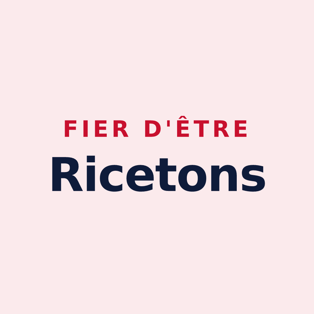 Magnet « Fier d'être Ricetons » — design pour Les Riceys