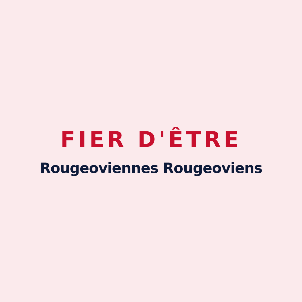 Magnet « Fier d'être Rougeoviennes Rougeoviens » — design pour Les Rouges-Eaux