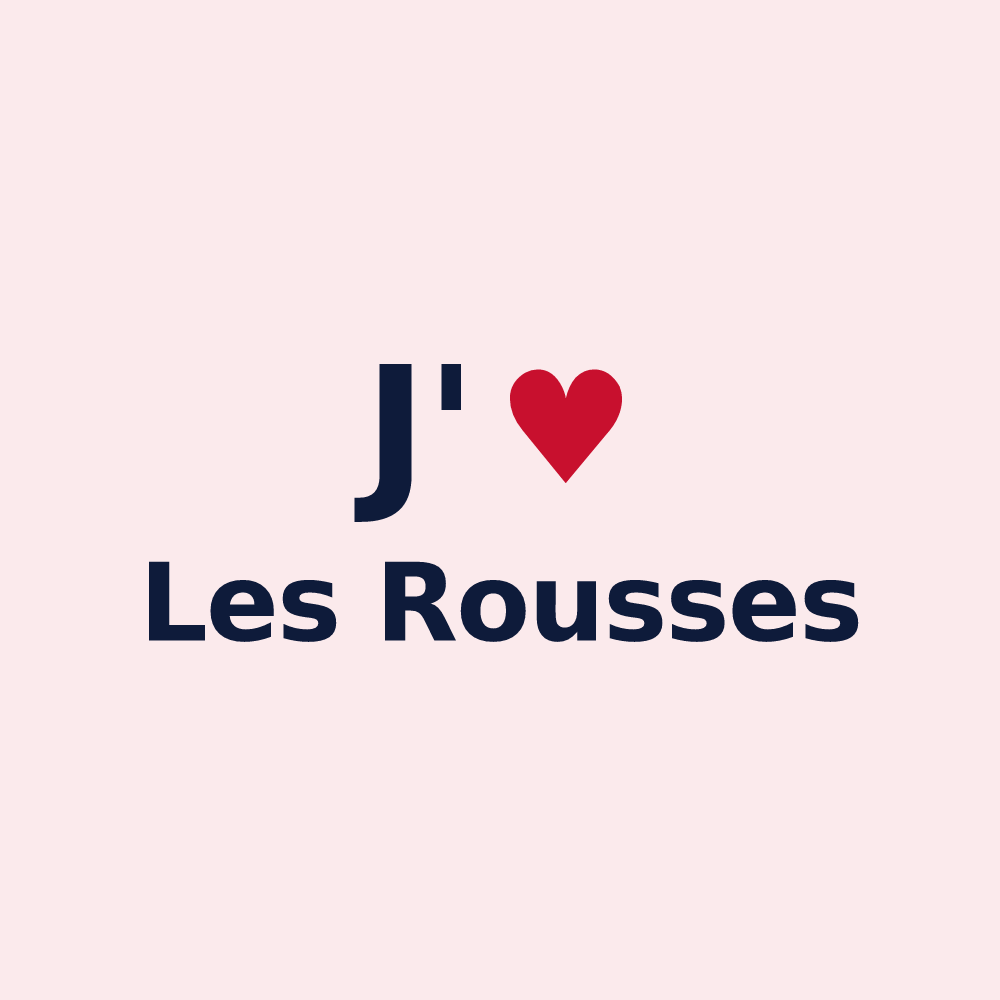 Magnet personnalisé Les Rousses — design J'aime Les Rousses