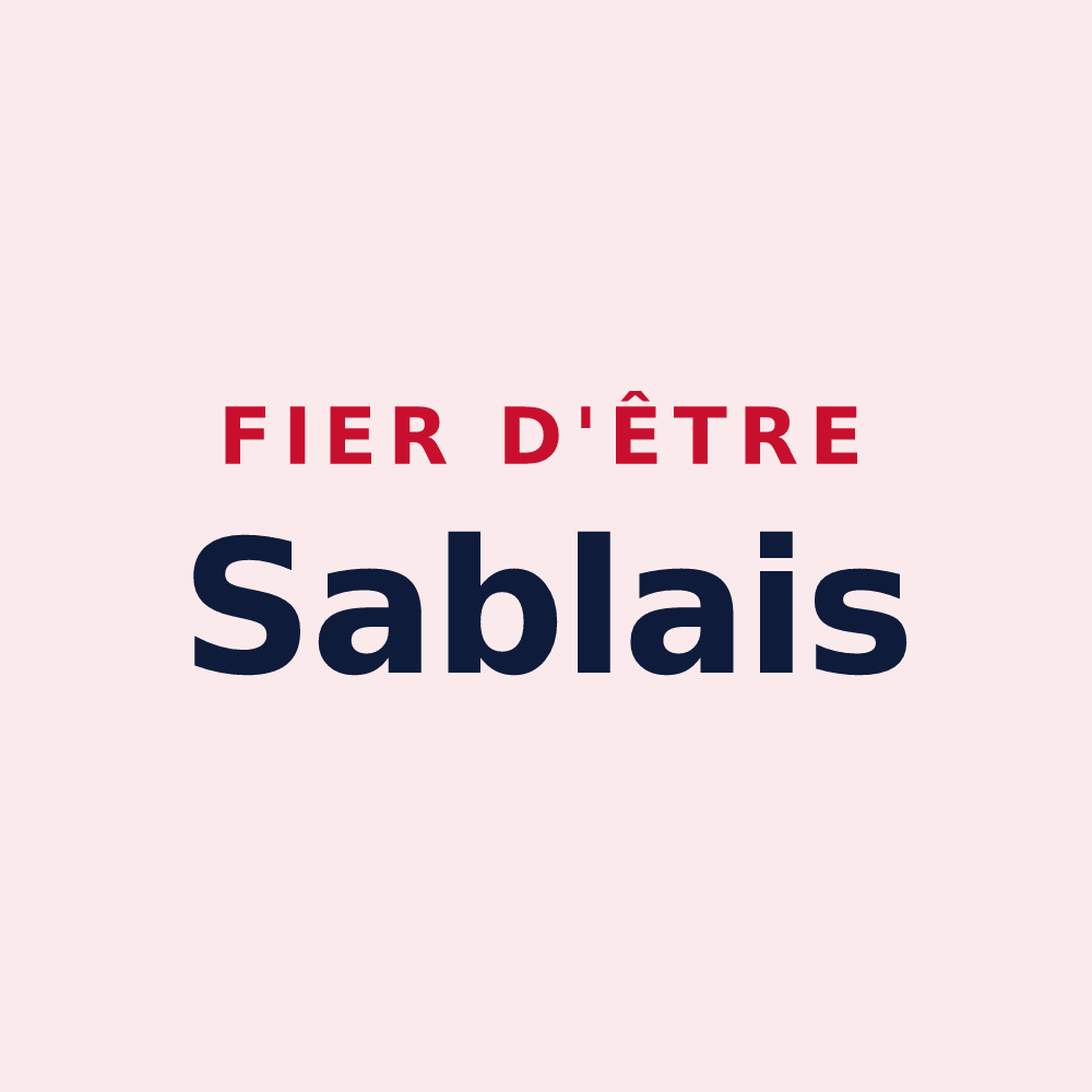 Magnet « Fier d'être Sablais » — design pour Les Sables-d'Olonne