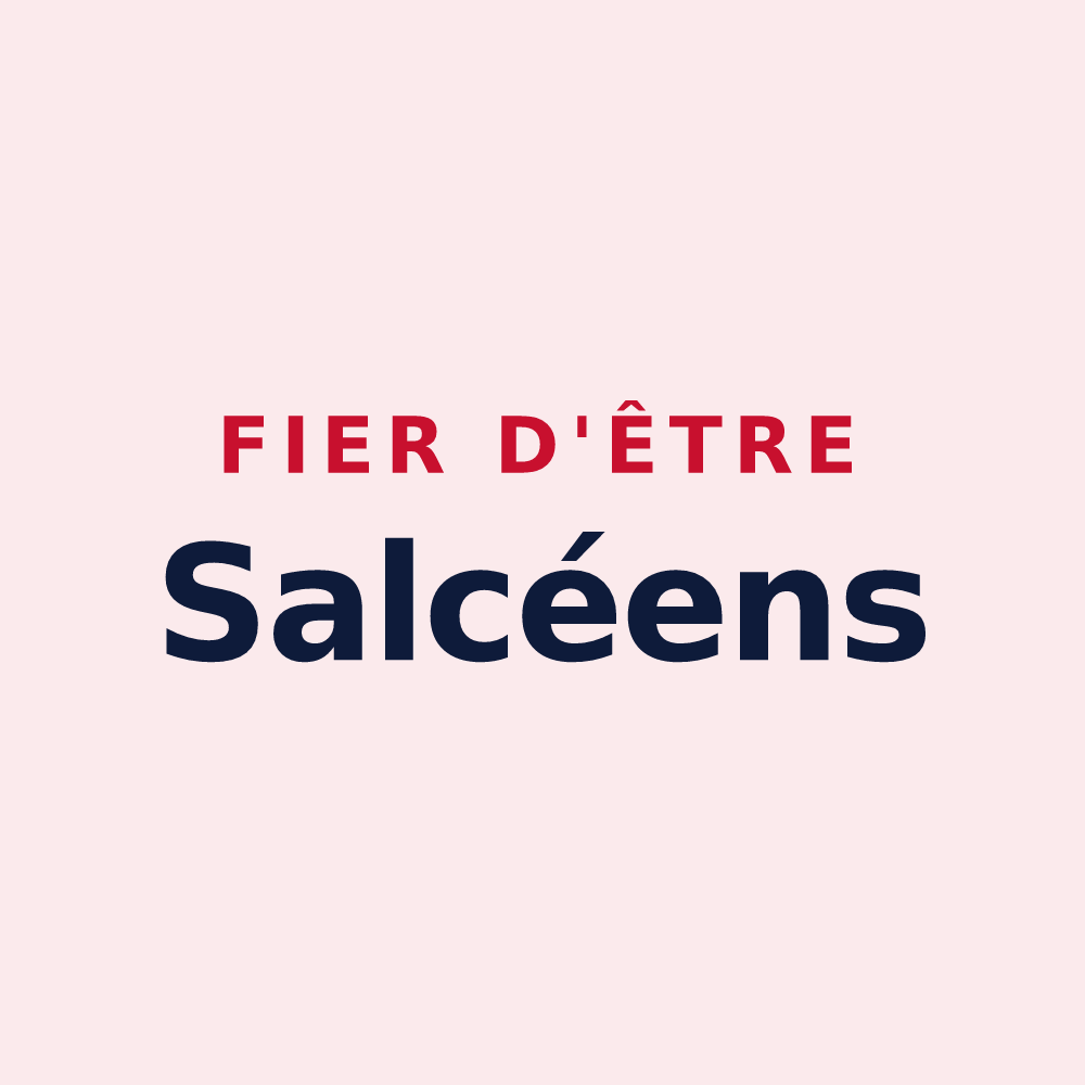 Magnet « Fier d'être Salcéens » — design pour Les Salces
