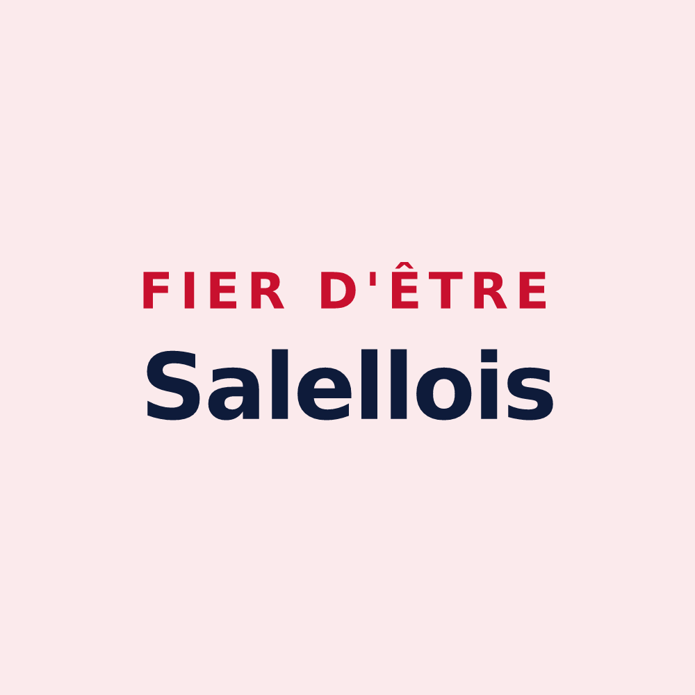 Magnet « Fier d'être Salellois » — design pour Les Salelles