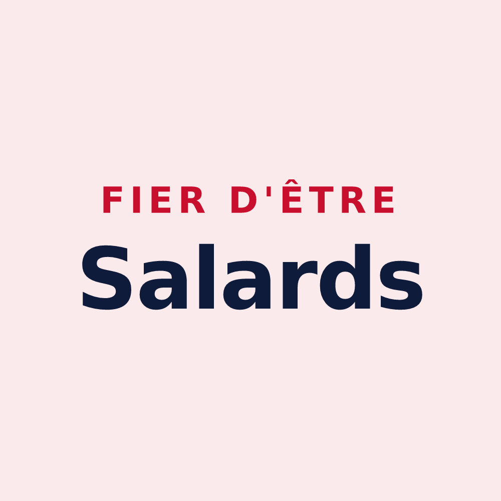 Magnet « Fier d'être Salards » — design pour Les Salles