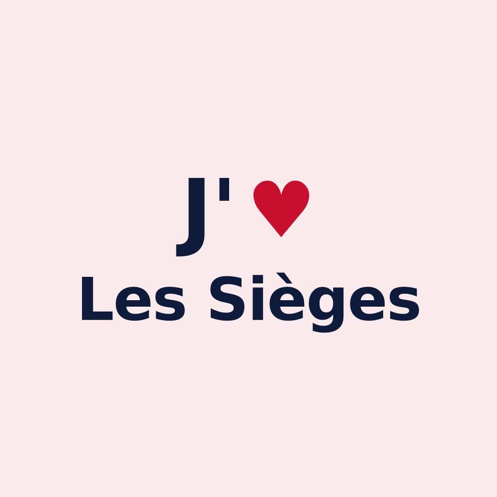 Magnet personnalisé Les Sièges — design J'aime Les Sièges