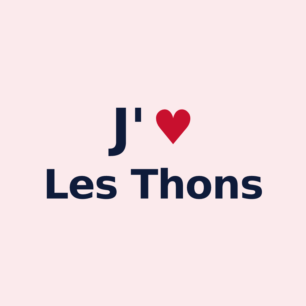 Magnet personnalisé Les Thons — design J'aime Les Thons