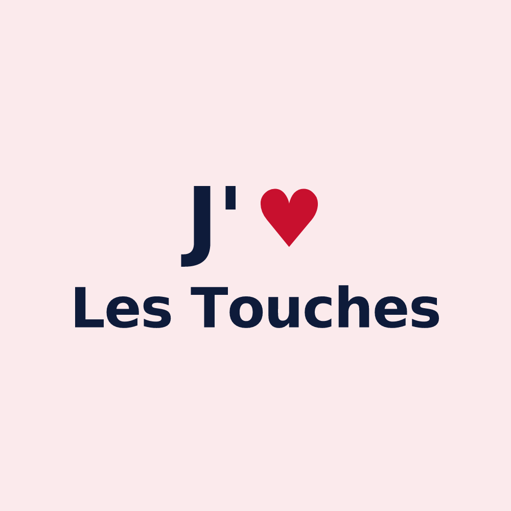 Magnet personnalisé Les Touches — design J'aime Les Touches