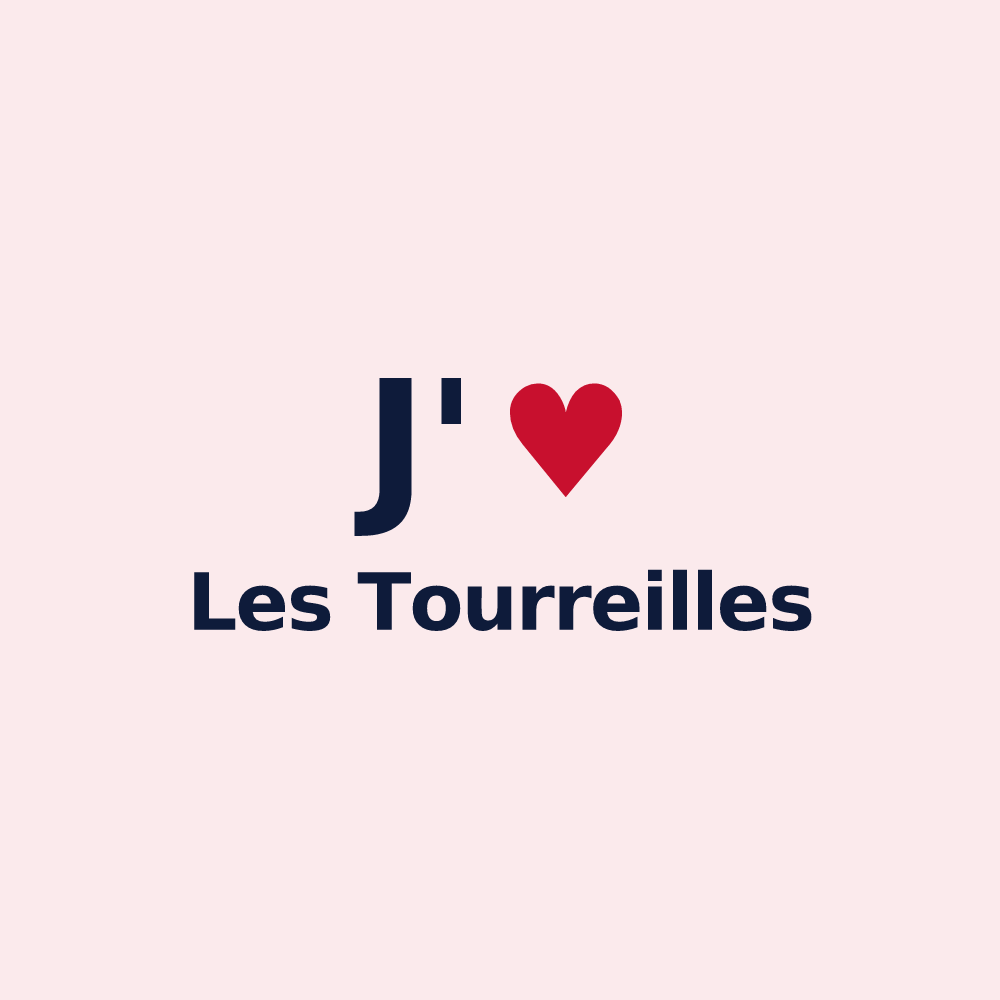 Magnet personnalisé Les Tourreilles — design J'aime Les Tourreilles