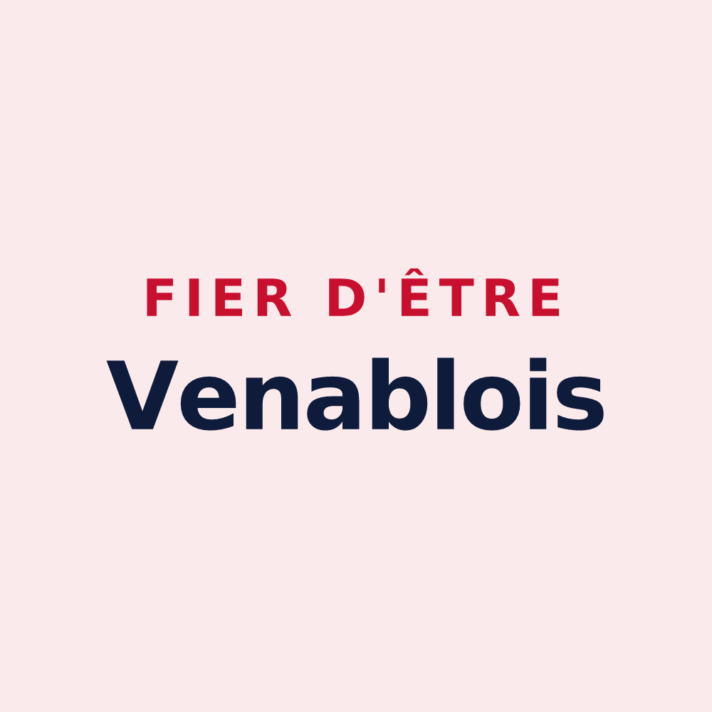 Magnet « Fier d'être Venablois » — design pour Les Trois Lacs