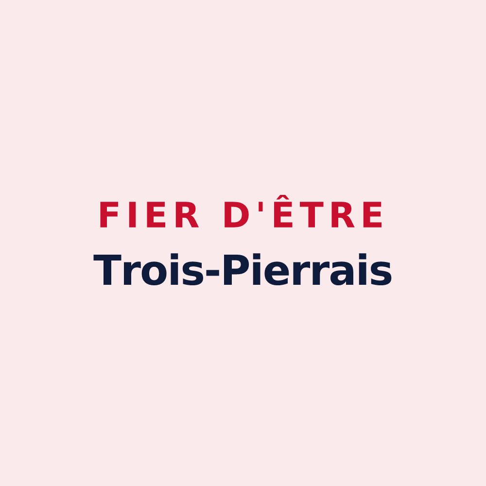 Magnet « Fier d'être Trois-Pierrais » — design pour Les Trois-Pierres