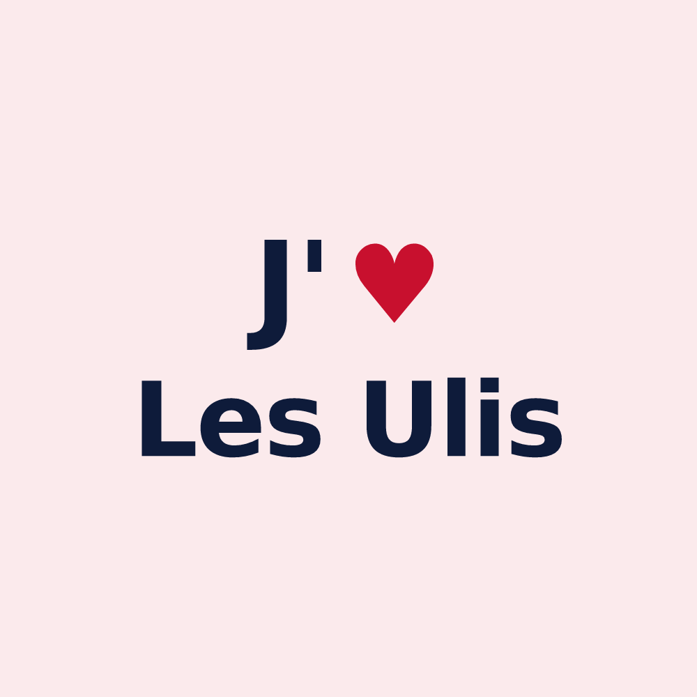 Magnet personnalisé Les Ulis — design J'aime Les Ulis