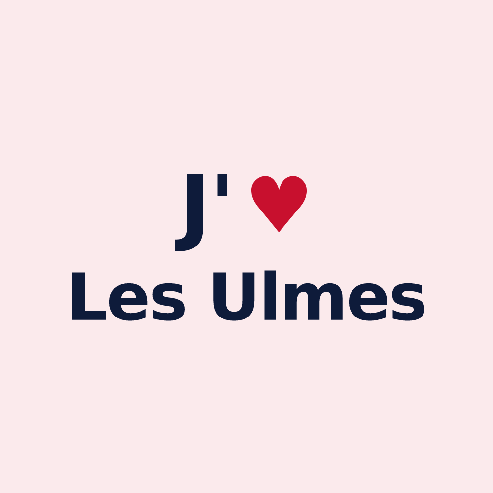 Magnet personnalisé Les Ulmes — design J'aime Les Ulmes