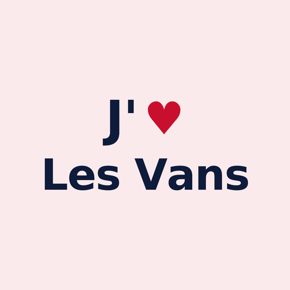 Magnet personnalisé Les Vans — design J'aime Les Vans