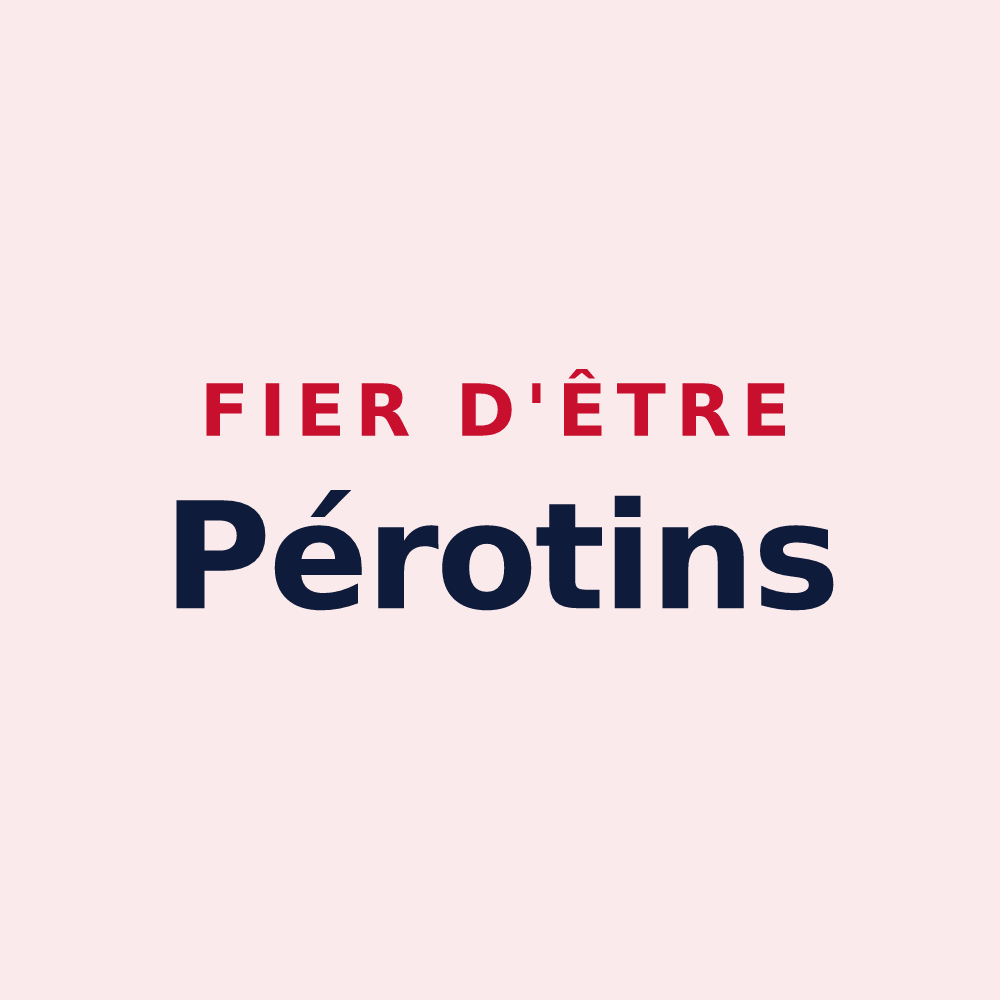 Magnet « Fier d'être Pérotins » — design pour Les Velluire-sur-Vendée