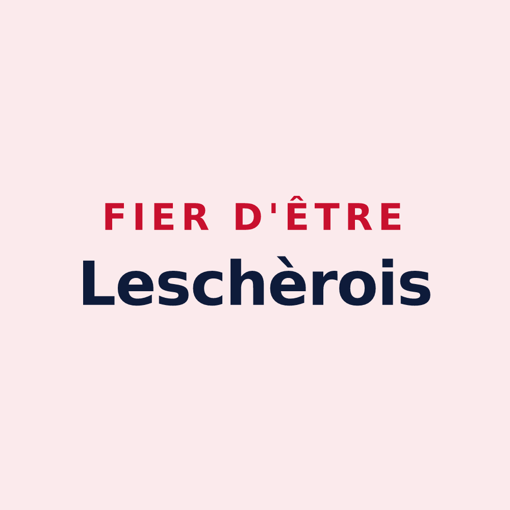 Magnet « Fier d'être Leschèrois » — design pour Leschères-sur-le-Blaiseron