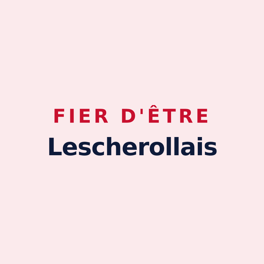 Magnet « Fier d'être Lescherollais » — design pour Lescherolles