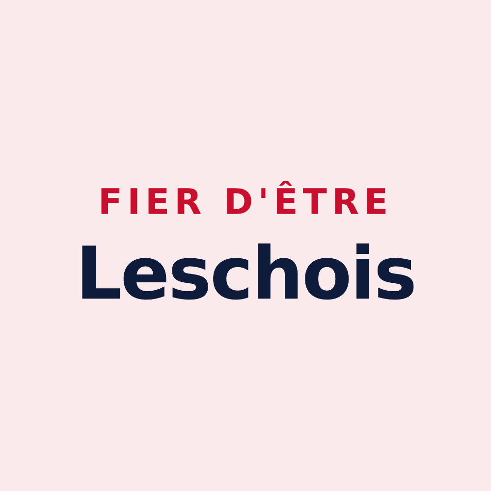 Magnet « Fier d'être Leschois » — design pour Lesches