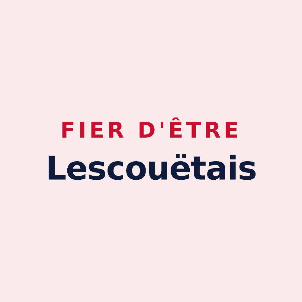 Magnet « Fier d'être Lescouëtais » — design pour Lescouët-Gouarec