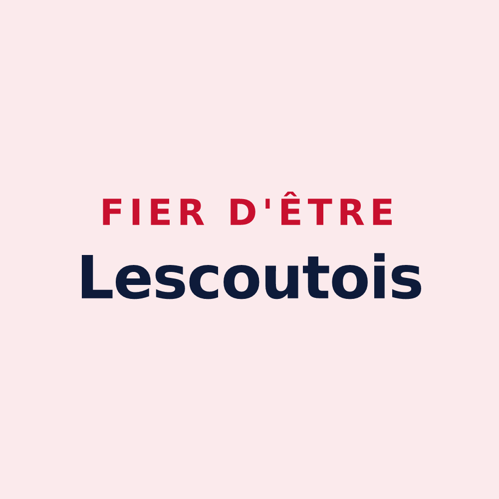 Magnet « Fier d'être Lescoutois » — design pour Lescout