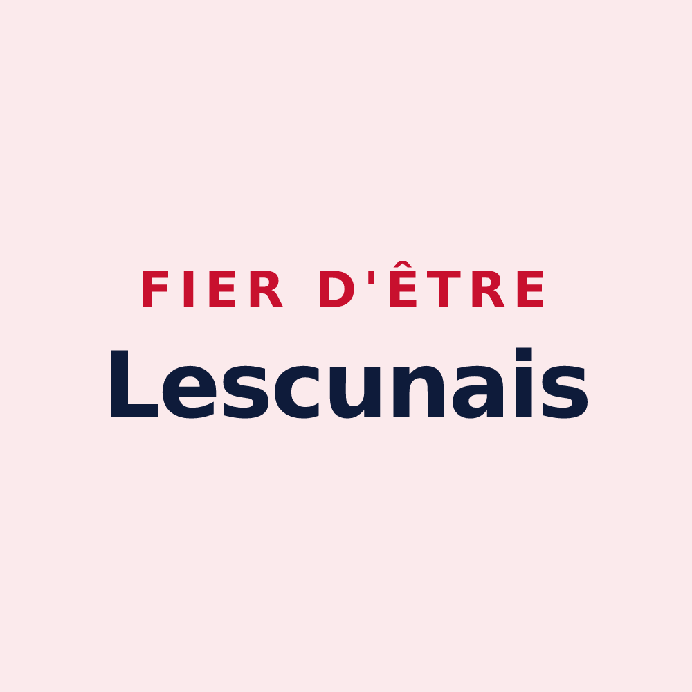 Magnet « Fier d'être Lescunais » — design pour Lescuns