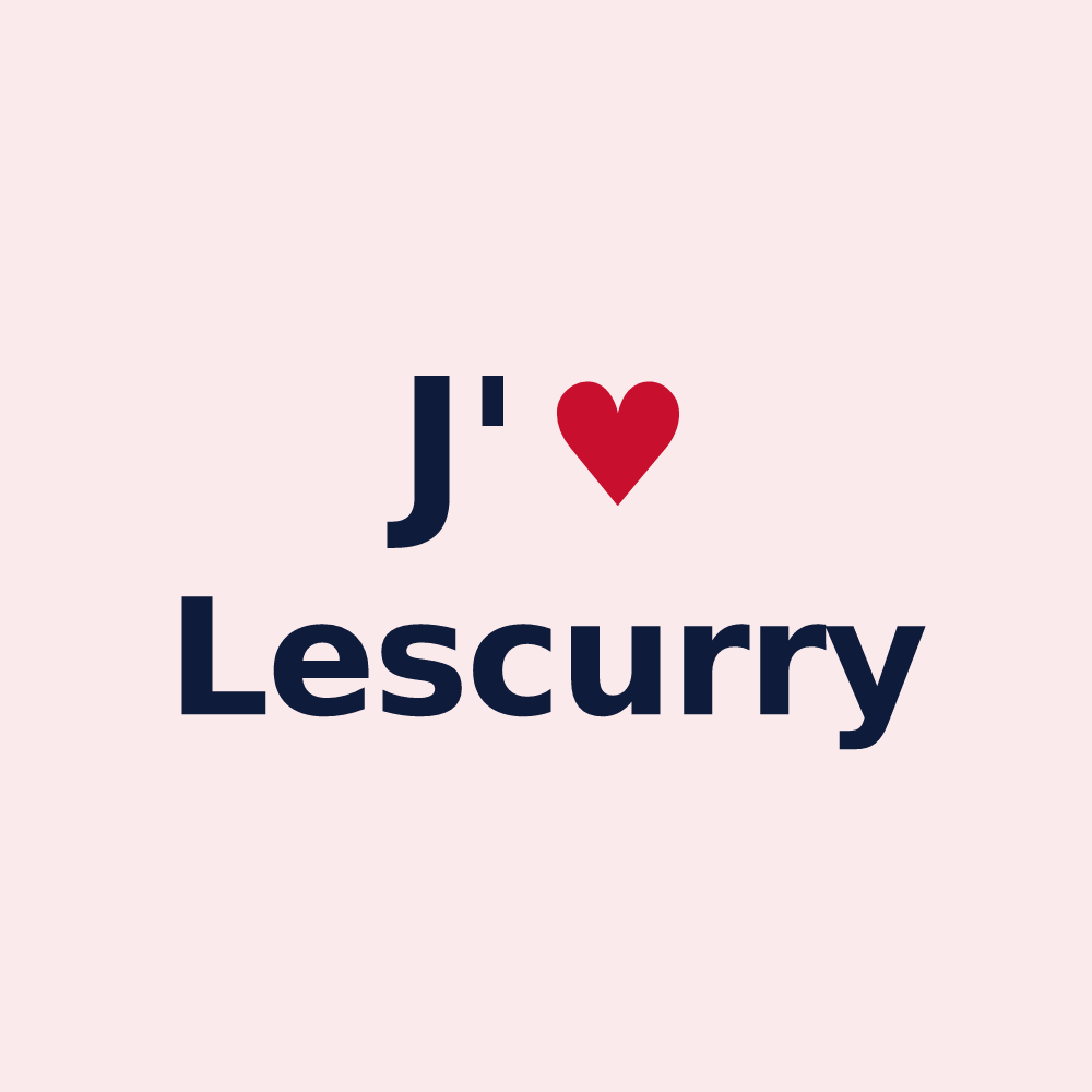 Magnet personnalisé Lescurry — design J'aime Lescurry