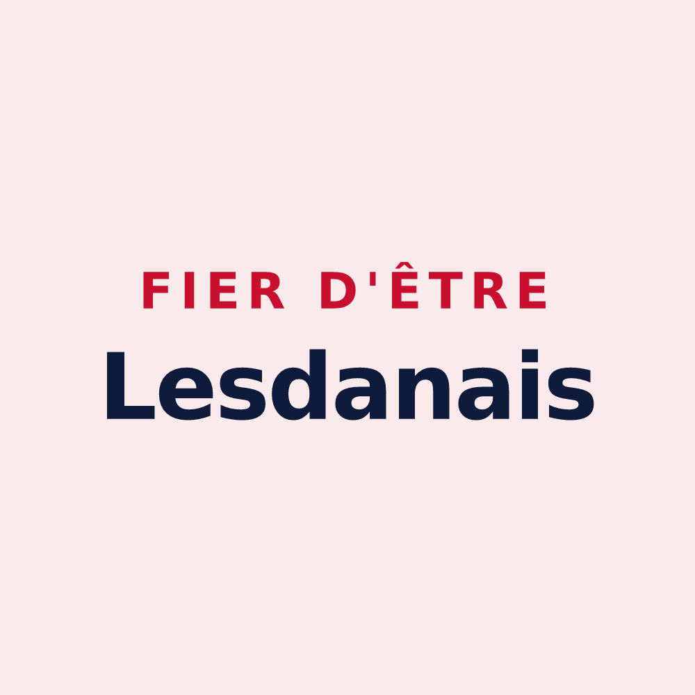 Magnet « Fier d'être Lesdanais » — design pour Lesdain
