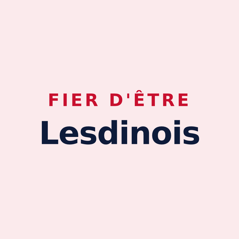 Magnet « Fier d'être Lesdinois » — design pour Lesdins