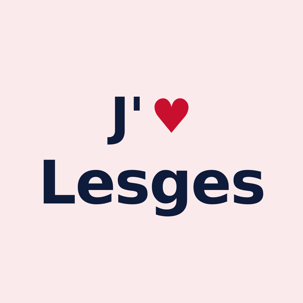 Magnet personnalisé Lesges — design J'aime Lesges