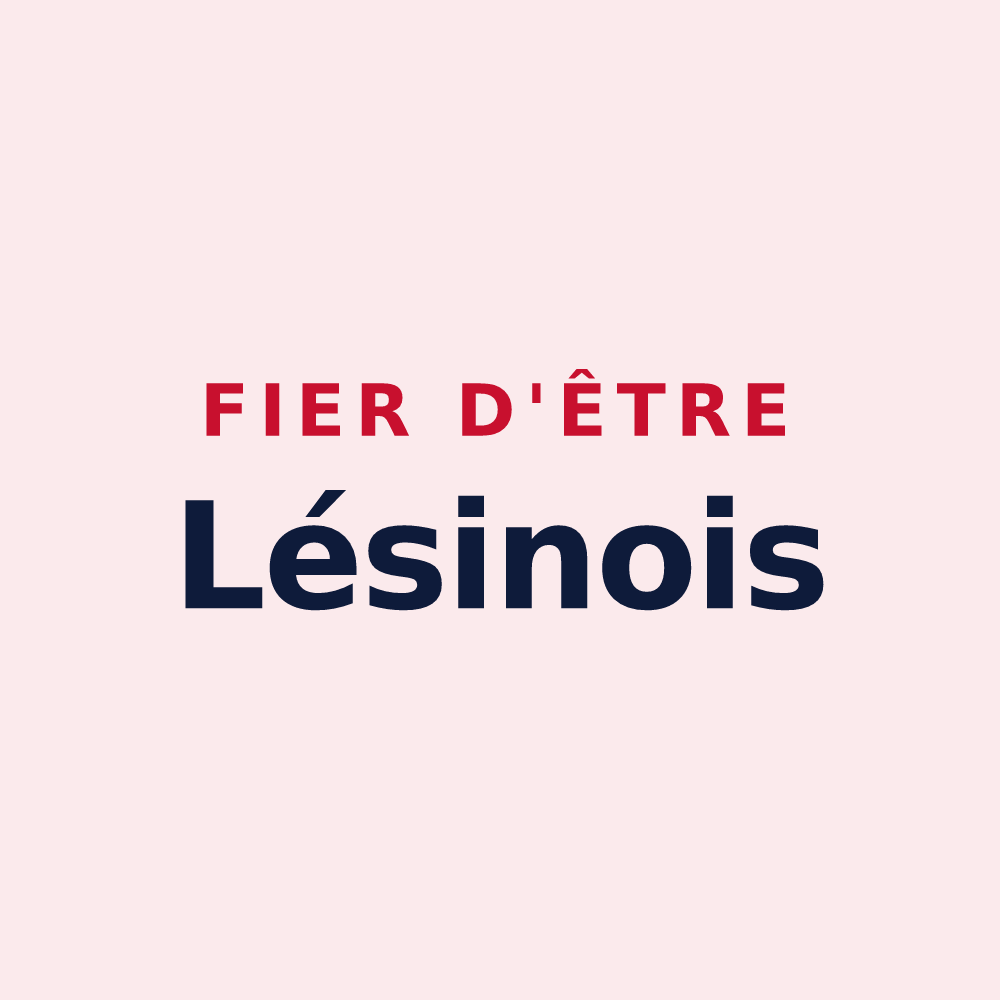 Magnet « Fier d'être Lésinois » — design pour Lésigny