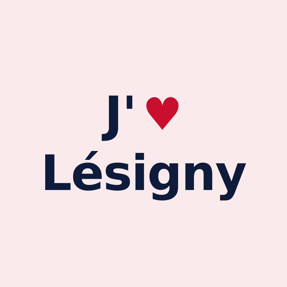 Magnet personnalisé Lésigny — design J'aime Lésigny