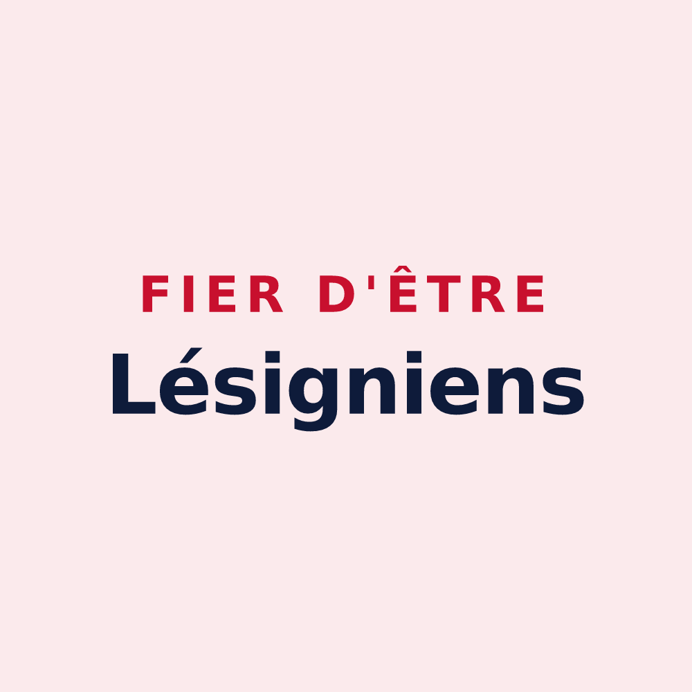 Magnet « Fier d'être Lésigniens » — design pour Lésigny
