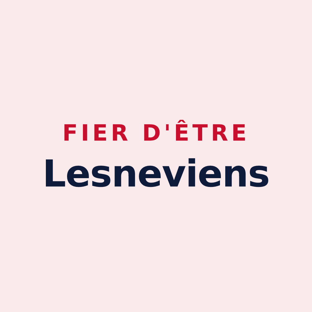 Magnet « Fier d'être Lesneviens » — design pour Lesneven